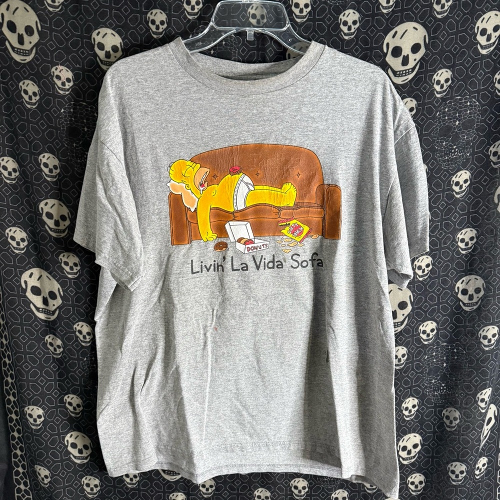 Gray Graphic T-Shirt Simpsons